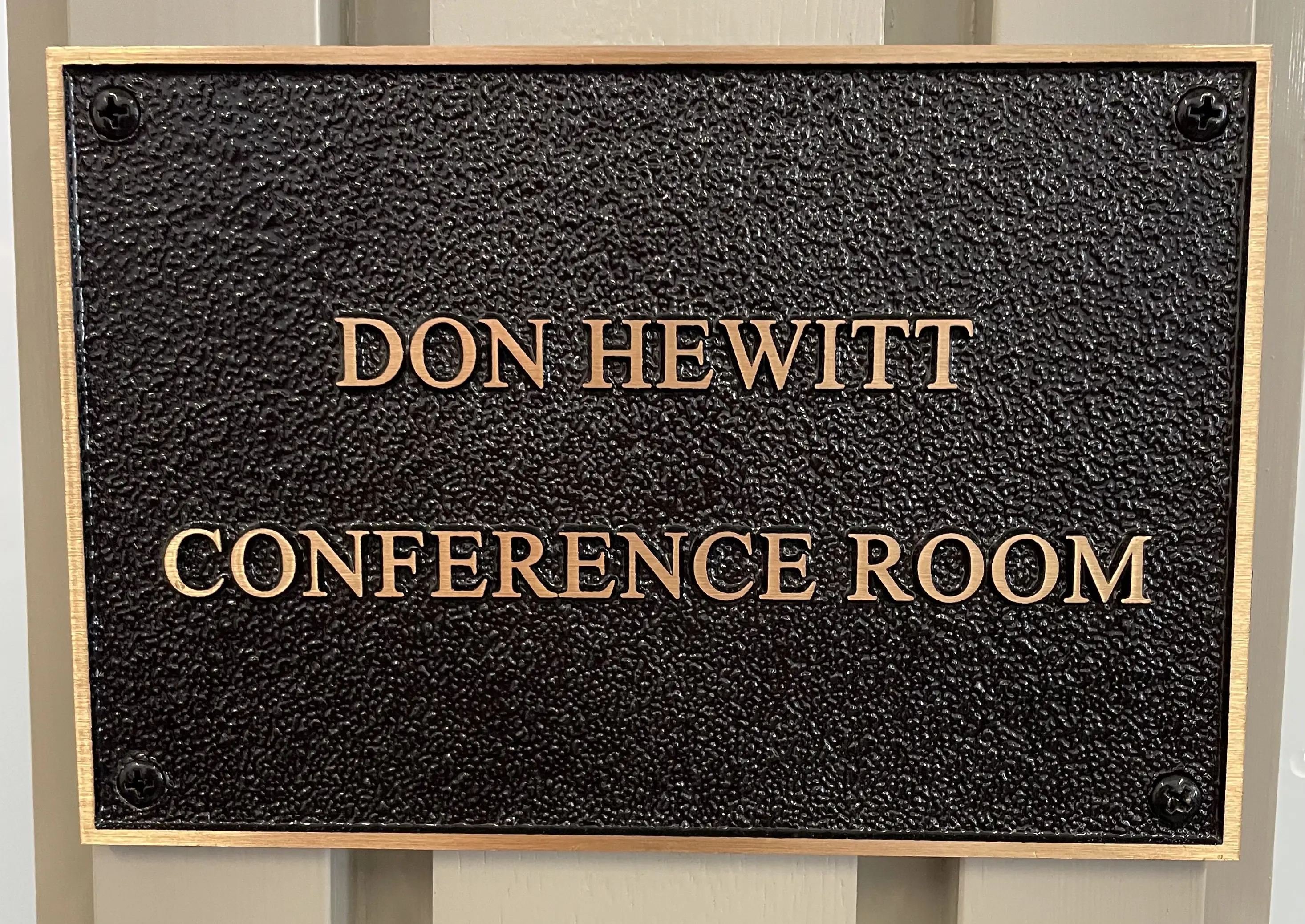 The Dedication Plaque of the New St Augustine's Conference Room