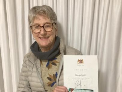Fran shares NSW Award with Engadine-Heathcote Conference